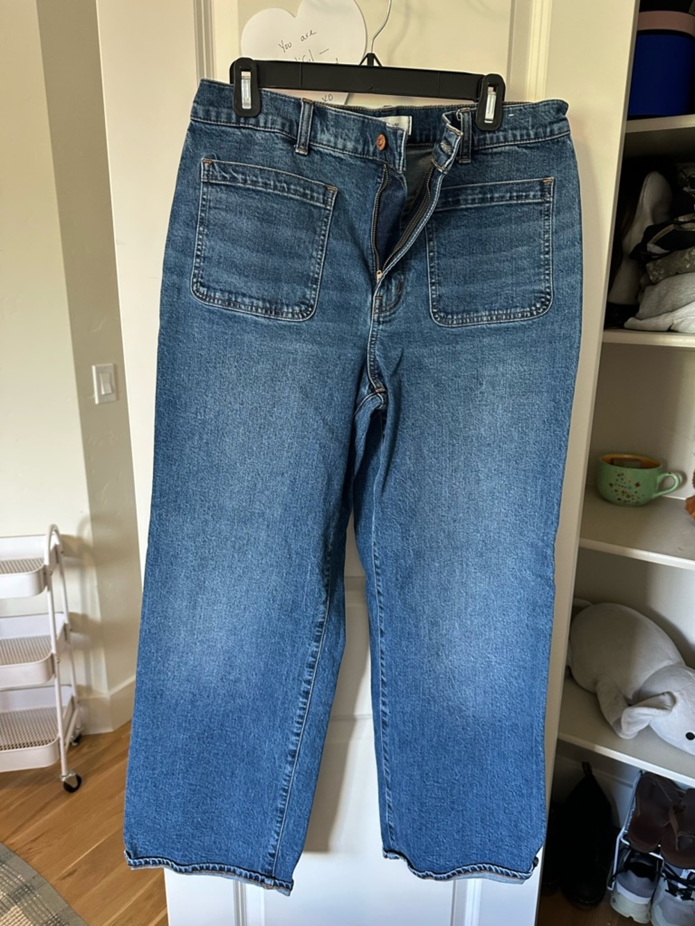 Madewell High-Rise Wide Leg Blue Denim Jeans